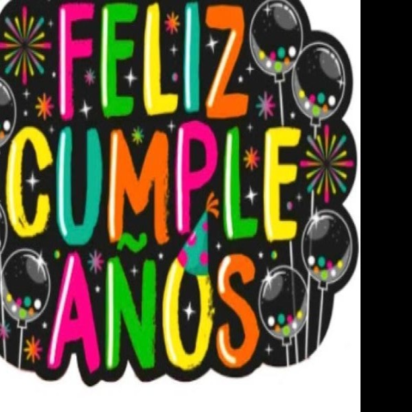 LETRERO MEGA CUMPLEAÑOS NEON 1849 PADI BOLSA C1 PZA. E.25